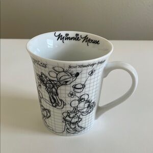 Disney Minnie Mouse Coffee Tea Mug SketchBook